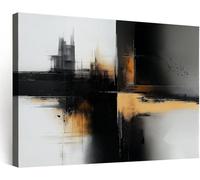 Générique Impression Sur Toile Encadrée Industriel Minimaliste Abstrait Architecture, Tableau sur toile Cadre Art Mural Peintures Murale Decoration Bureau Bureau Couloir 70 x 50 cm