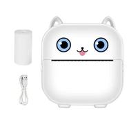 Générique Imprimante Autocollante avec Papier d'impression, Imprimante Thermique sans Fil, Petite Imprimante Photo pour Usage Domestique, Compatible avec Téléphone Et Tablette