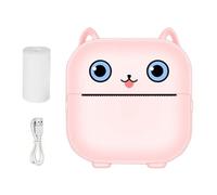 Générique Imprimante Autocollante avec Papier d'impression, Imprimante Thermique sans Fil, Petite Imprimante Photo pour Usage Domestique, Compatible avec Téléphone Et Tablette