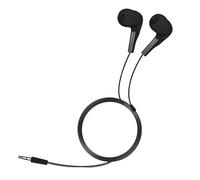Générique in Ear Headphones Wired, Kids Earbuds for School, 3.5mm Jack Plug Audio, Soft Silicone in-Ear Fit, Noise Isolation Sound, TanglleFree Cord for Students, Class Use, Black