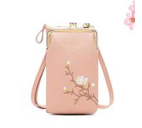 Générique Indefinitet Women Sling Cross-Body Wallet, Women Sling Cross-Body Wallet with Mobile Cell Phone Holder for Womens Travel (Pink1)