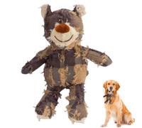 Générique Indestructible Bear Dog Toys, Mighty Plush Bear Dog Toys, Unbreakable Squeaky Dog Toys, Dog Toys Interactive Dog Pet Chew Toy for Powers Chewers, Pet Toy for Large Breeds