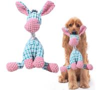 Générique Indestructible Jouet Chien en Peluche 2 en 1 Ouet Interactif Indestructiblepour Chiens avec Squeaker, Multifonctions Fabriqué en Coton Doudou Chiens (#01)
