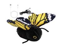 Générique Indoor Cat Auto Toy, Interactive Butterfly Pet Teaser Toy, Easy Mount Mental Physical Exercise Ţoy, for Small Medium Large Cats Living Room Balcony Use