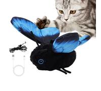 Générique Indoor Cat Auto Toy, Interactive Butterfly Pet Teaser Toy, Easy Mount Mental Physical Exercise Ţoy, for Small Medium Large Cats Living Room Balcony Use