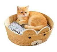 Générique Indoor Cat Bed - Breathable Scratch Resistant, Washable Pet Mat, Cats Sleeping Cave with Cushion, Nest with Cover for Pets, Cat Bed, Comfortable Resting Spot for Home