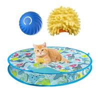 Générique Indoor Cat Exercise | Interactive Pet Toy | Kitten Rolling Ball, Cat Hideaway Toy, Playful Cat Accessories, Feline Activity Center, Cat Toy for Boredom, Pet Game, Cat Engagement Toy