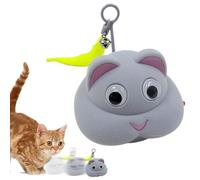 Générique Indoor Cat Toys, Interactive Moving Mice Toy, 3.54 x 3.15 x 2.56 inches, Electric Enrichment Accessory, Puppy Hunting Play, Realistic Motion Simulator for Kitten Boredom Reliefs