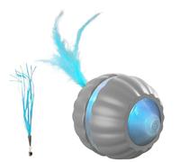 Générique Indoor Cat Toys, Smart Electric Rolling Ball for Stimulation and Exercise, Interactive Kitten Toy for Boredom Comfort, Hunting Play, and Enrichment Activities 2.95x2.95x1.97 inches