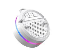 Générique Induction Audio Stand, RGB Lights Music Player, 10.6x9.6x5.1cm Wireless Phone Holder ABS Speaker for Home Beach Bedroom Bathroom Shower Kitchen Office Outdoor Travel Device Mount