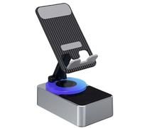 Générique Induction Bracket Speaker with 360° Rotation, Rechargeable Wireless Sound Amplifier Stand for Business Trip Home Travel Camping Outing, No Needed Entertainment Tool for Phones and Devices