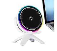 Générique Induction Speaker - ABS Material 13.2cm Size, Outdoor Compact Audio, Wireless Playback | RGB Illumination, Portable Unit, RGB Light Device for Travel, Camping, Bedroom, Office