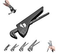 Générique Industrial Grade,Adjustable Multifunctional Pipe Wrench,High Grip Strength Plumbers Tool,Independence Adjustable 7-12 Inch Carbon Steel Plumbers Tool,for Nuts,Pipes (7-in)
