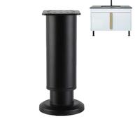 Générique Industrial Grade Seat Risers - 12-18 inch Telescoping Steel Replacement Feet for Bedside Tables Sofas, Resistant Automotive Floor Brackets, Multi-Use Load Bearing Pedestals