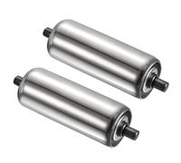 Générique Industrial Grade Stainless Steel Rollers - 200mm Replacement for DIY Conveyor Belt Systems, Heavy-Duty Transmission Rollers (76x15x1.5mm)
