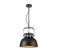 Générique Industrial Hanging Lights Black Pendant Light Iron Chain Suspension Lamp Fixture for Kitchen Table Dining Room, Bedroom