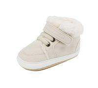 Générique Infant Babys Fashion Automne Hiver Boys High Top Shoes Toddler Shoes (White, 19 Infant)