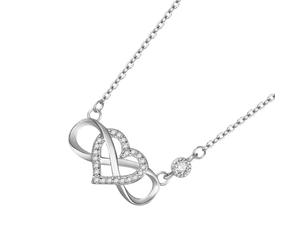Générique Infini Collier Bijou de Cou | Pendentif éternel pour Épouse Maman Saint-Valentin Enterrement de Vie de Jeune Fille Mariage Tenue Quotidienne Soirées