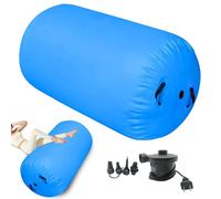 Générique Inflatable Air Barrel - Tumbling Gymnastics Trainer with Pump for Safe Balance Flexibility Practice, Features Soft Design with Cushioned for, Handstands, Acrobatics
