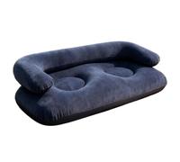 Générique Inflatable Blow-Up Couch and Flocked Portable Sofa with Armrests