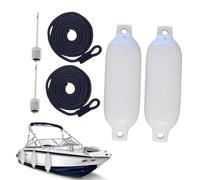 Générique Inflatable Boat Bumpers - Heavy Duty PVC Fenders | Pontoon Guard