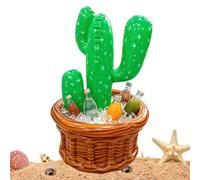 Générique Inflatable Cactus Drink Cooler for Birthday Summer Beach Pool | Blow Up Serving Chiller,Inflatable Drink Cooler Containers for Picnic Camping BBQ Carnival Festival Home