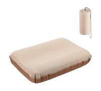 Générique Inflatable Camping Pillow - Self-Inflating 3D Comfort, High-Elastic Recycled Cotton | Washable Foldable Travel Pillow with Carry Bag for Hiking, Backpacking, Outdoor Use