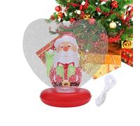 Générique Inflatable Christmas Balls, Holiday Decorations, Figurine Inside Blow Ball 27.56x16.93 inches, Heart Shape Light Up for Beach Patio Pathway, Public, Space Park, Waterproof, Eye Catching