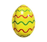 Générique Inflatable Easter Egg - 16in Colorful Blow Yard Ornaments, Inflatable Easter Decorations | Yard Hunt Home Garden Lawn Porch Outside Indoor Pool for Spring Party Holiday Event Celebration