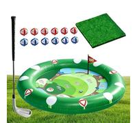 Générique Inflatable Golf Pool Game | Floating Summer Toy with Golf Balls | Fun for Backyard, Water Park, Vacation | Family, Kids, Boys & Girls Ages 3-12 | Outdoor Pool Entertainment