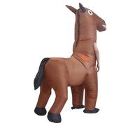 Générique Inflatable Horse Costume - 150-190CM Funny Unisex Blow Up Full Body Inflatable Outfit | Themed Party Funny Horse Suit For Men Women Adults Lovers Family Friends Boys