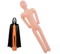 Générique Inflatable Mannequin, Cosplay Halloween Body Prop, 23.62x61.42 inches Realistic Life-Size Model Decoration for Walkway, Backyard, Escape Rooms, Front Door, Fence, Or Window Displays