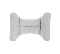 Générique Inflatable Pillow, Lumbar Travel Cushion, Back Support H-Shape, Lightweight Portable Design, for Car Seat Flight Use, Size 21.65x13.78 inches, Gray, Green, 1 Piece