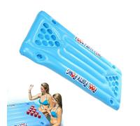 Générique Inflatable Pong Table - Floating Air Mattress | Beach Floatings Raft | Beer Inflatable Pong Table Lounge Floating Raft Toys for Adults Party