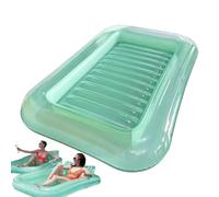 Générique Inflatable Pool Loungers, Swimming Pool Floats, Ergonomic Foldable Chair Bed, Adjustable Headrest Support, for Poolside Relaxation, Outdoor Camping, Lake Trips, Summer Parties