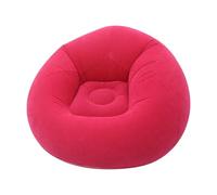 Générique Inflatable Sofa Chair | Flocked PVC, 103x103x60cm, 860g | Navy Blue Or Red | Outdoor Lounger for Adults & Kids | Living Room, Game Room, Dorm, Campingv