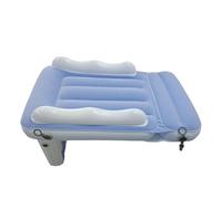 Générique Inflatable Toddler Travel Bed, Blow Up Mattress with High Safety Sides, 31.5x23.6x19.7inches Portable Airplane Seat Extender, Baby Travel Cushion for Car and Home
