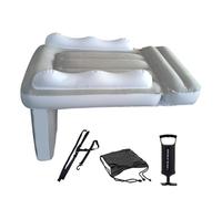 Générique Inflatable Toddler Travel Bed, Blow Up Mattress with High Safety Sides, 31.5x23.6x19.7inches Portable Airplane Seat Extender, Baby Travel Cushion for Car and Home