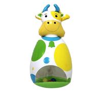 Générique Inflatable Toys, 3D Wobble Animal Cow Doll for Kids, Interactive Inflatable Toy for Holiday Travel Classroom Bedroom Desk Backyard Birthday Games for Boys and Girls