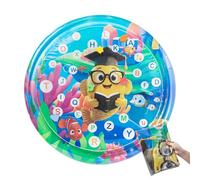 Générique Inflatable Water Mat, Sensory Activity Toy, 26x20 inches Mat with Floating Characters, Heavy Duty PVC Material Gear, Design with Glossy Finish, Tool for Tummy Time and Home