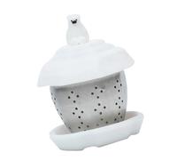 Générique Infuseur à Thé en Acier Inoxydable D’Ours Polaire Flottant Filtre à Résidus de Thé Solide Accessoire de Filtration Décoratif Usage Domestique Présent Original