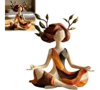 Générique Inner Harmony Sculptural Figurine, Serenity Growth Abstract Meditation Figurine, Spiritual Decor for Home Yoga Studio Living Room Bedroom Corner, Gifts for Relaxation
