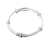 Générique Inoxydable Bracelet 8 Anneaux Personality Ladies Open Pour 4 Bracelet Argent Bijoux (D, One Size)