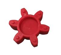 Générique Insert Araignée Coussinet Amortisseur Orange en Caoutchouc Flexible pour Couplage à Mâchoire Flexible Améliorant la Précision pour Industrie des Machines Cnc