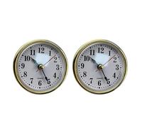 Générique Insert d ' Horloge Ronde de 65 mm avec Cadran Blanc et Garniture dorée/argentée pour la Maison et Le Bureau