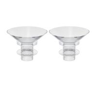 Générique Insert de Bride Tire Lait en Silicone Réutilisable 2 Pièces, Accessoires D'allaitement Compatibles, Lavables et Adaptés aux Tire-laits Portables Usage Facile