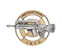 Générique Insigne Instructeur ISTC Attache 2 pin's Armée Française Instruction sur Le Tir de Combat Militaire