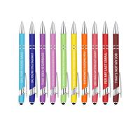 Générique Inspirational Pens, Creative Ballpoint 10X Portable Pen, Multifunctional Writing Pen for School, Workplace, Daily Motivation, Office Desk Supplies, Study Gift 5.51 Inches