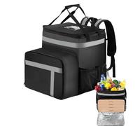 Générique Insulated Backpack, Lightweight Thermal Bag, Large Capacity Compartmented Carrier, Reusable Grocery Shopping Pack, Heavy-Duty Lunch Cooler for Camping, Travel, Outdoor Trips