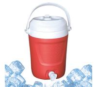Générique Insulated Beverage Dispenser, Portable 4L Water Cooler with Spout, 7.87x7.87x11.81 inches Hot & Cold Drink Container for Camping, Hiking, Fishing, Climbing, Outdoor Activities, Travel